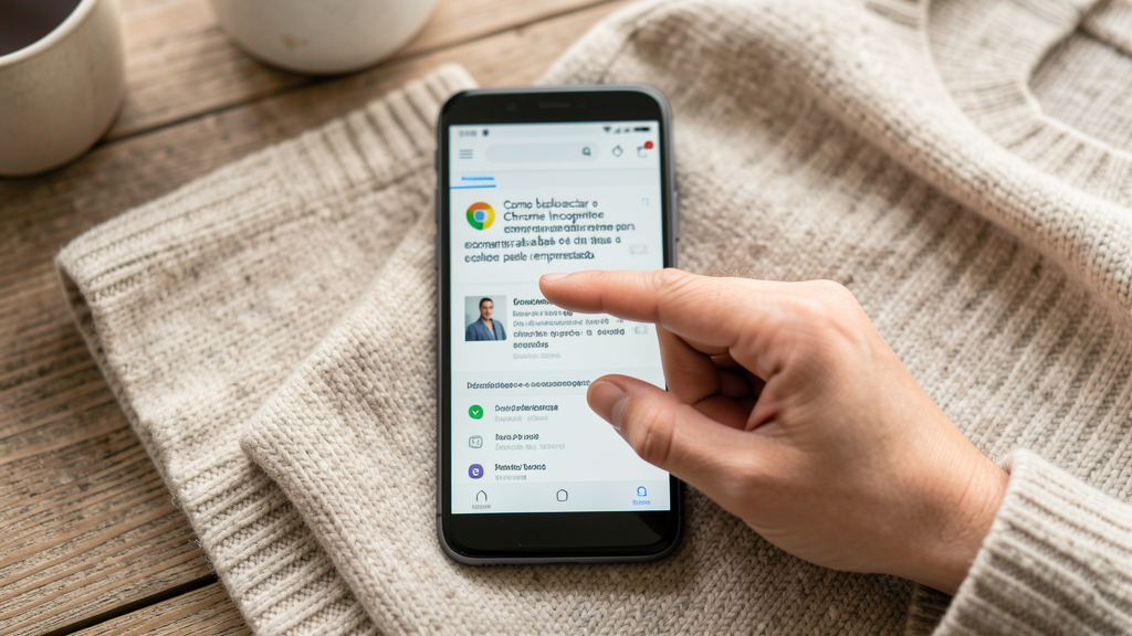 Detalhe fotográfico relacionado a Como bloquear o Chrome Incognito com biometria para esconder abas de quem pega o celular emprestado